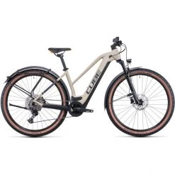 Cube VTT électriques Semi-rigides Reaction Hybrid Pro 500 Allroad Trapèze, Beige